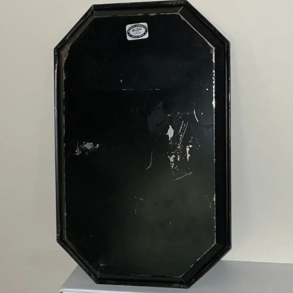 Nashco Products New York Toleware Signed Hand Painted Tray Vintage Mid Century - Picture 14 of 16